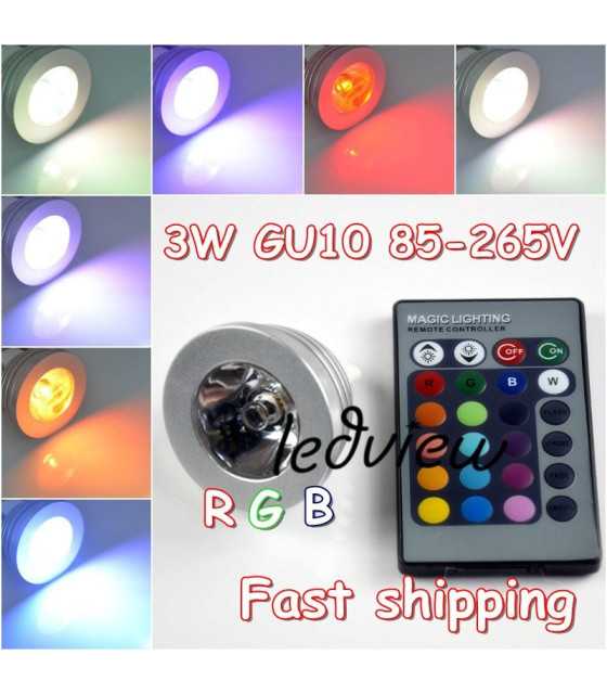 GU10-RGB-CONTROL ΛΑΜΠΑ GU10 LED RGB ΜΕ ΧΕΙΡΙΣΤΗΡΙΟGU10