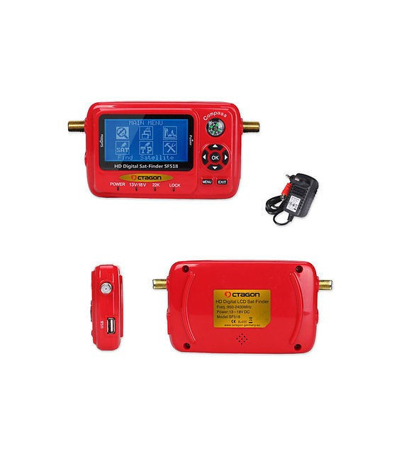 OCTAGON SAT-FINDER LCD HD USB 2.0 Spektrum