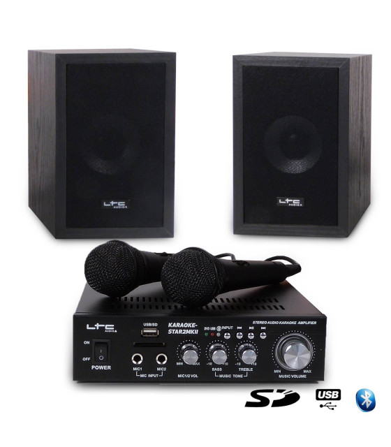 KARAOKE-STAR2MKII ΣΕΤ ΡΑΔΙΟ ΕΝΙΣΧΥΤΗΣ HI-FI + USB - MP3 + Bluetooth KARAOKEΕΝΙΣΧΥΤΕΣ