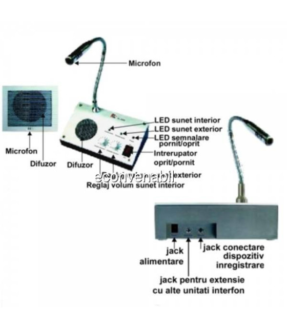 WIRELESS INTERNAL TWO WAY WINDOW INTERNAL MICOPHONE BENCH RL-9908