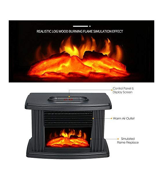 Flame Heater  ΗΛΕΚΤΡΙΚΟ ΤΖΑΚΙ ΠΡΙΖΑΣ 1000WΘΕΡΜΑΝΣΗ