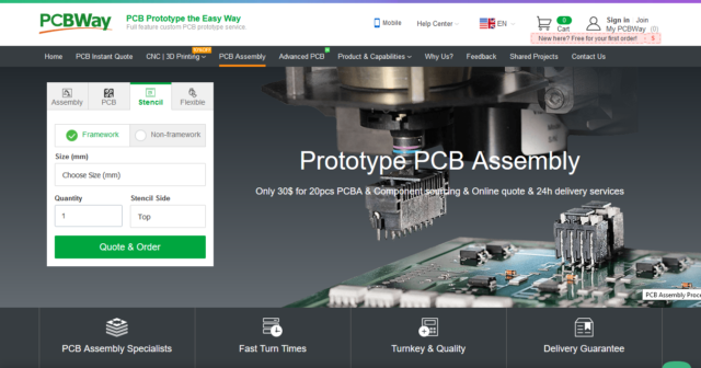 pcbway smd stencil