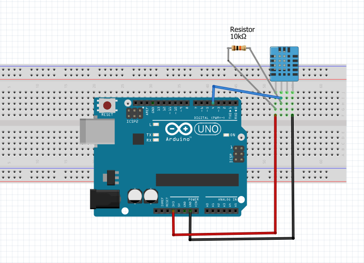 DHT11 Sensor Connection With Arduino