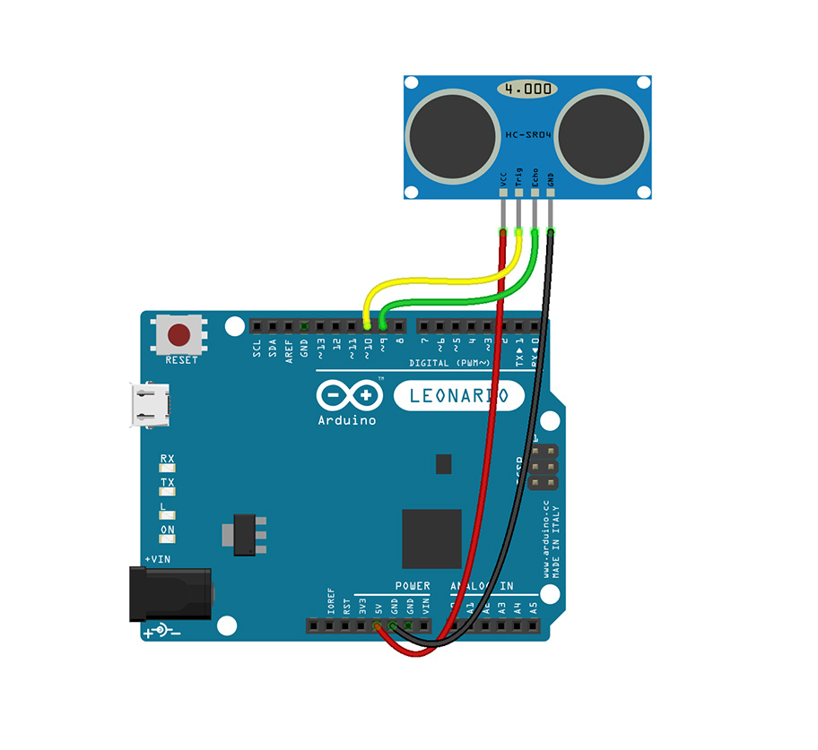 Interfacing SRF05 Ultrasonic Distance Module With Arduino