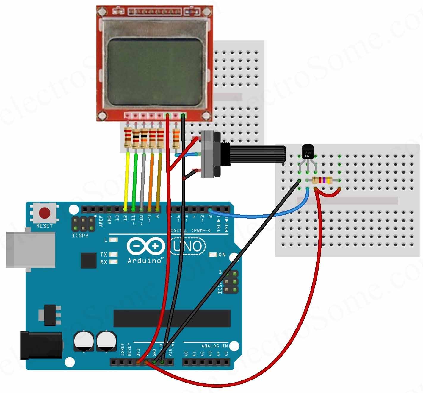 Ds18b20 Circuit Diagram