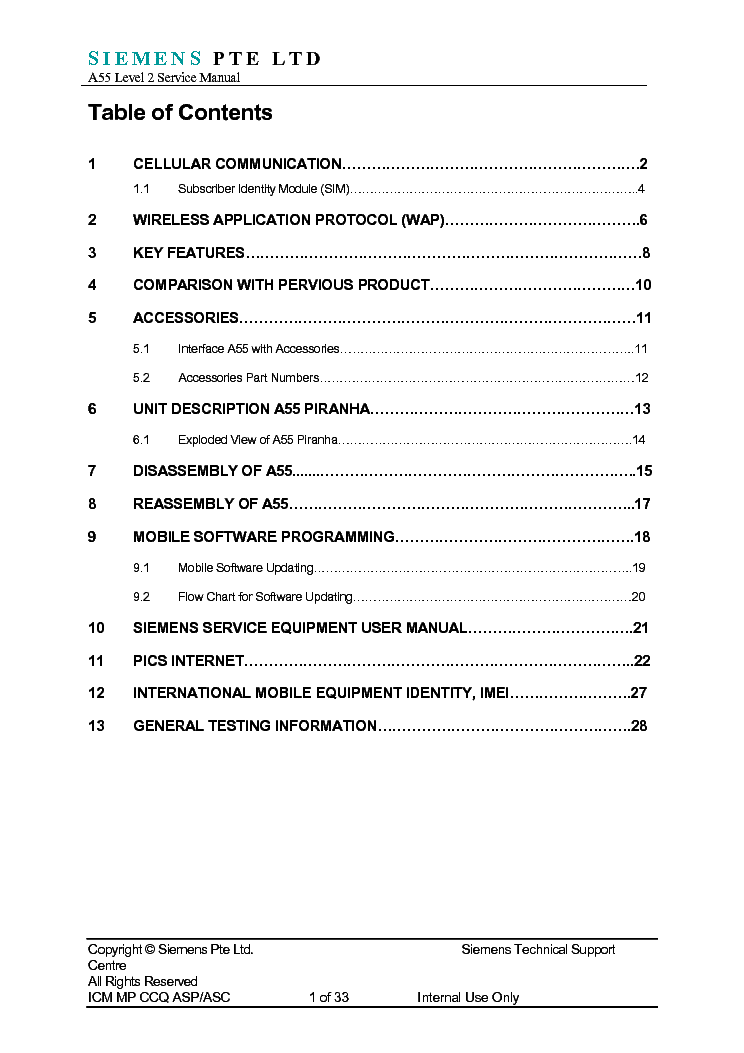 Siemens A52 User Guide Call Records