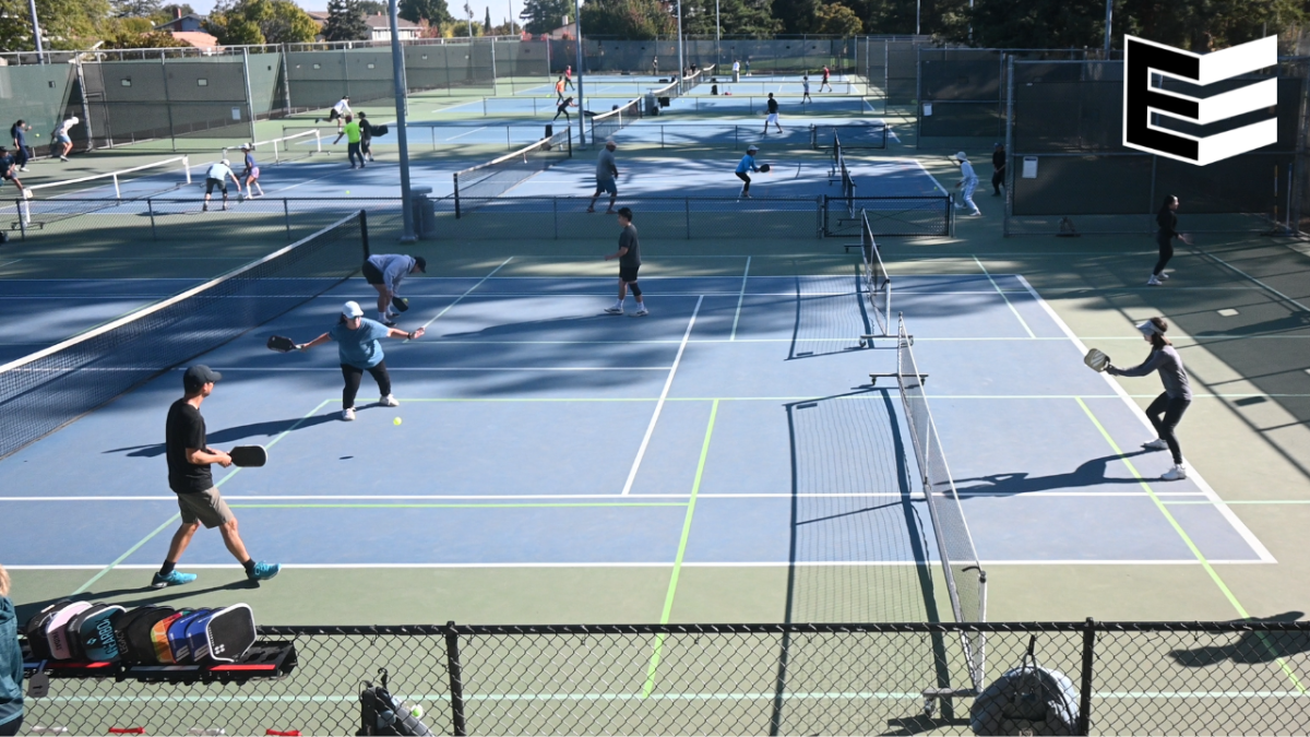 Pickleball players play a doubles game. Photo | Ethan Yang