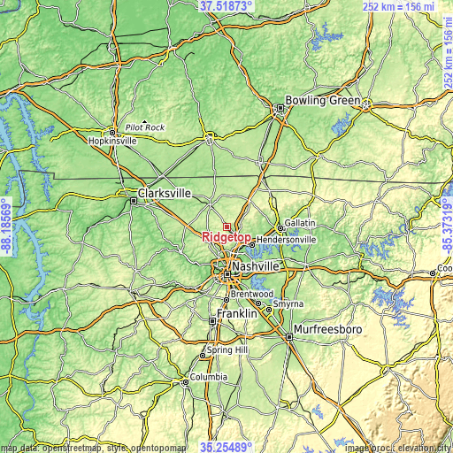 Ridgetop elevation