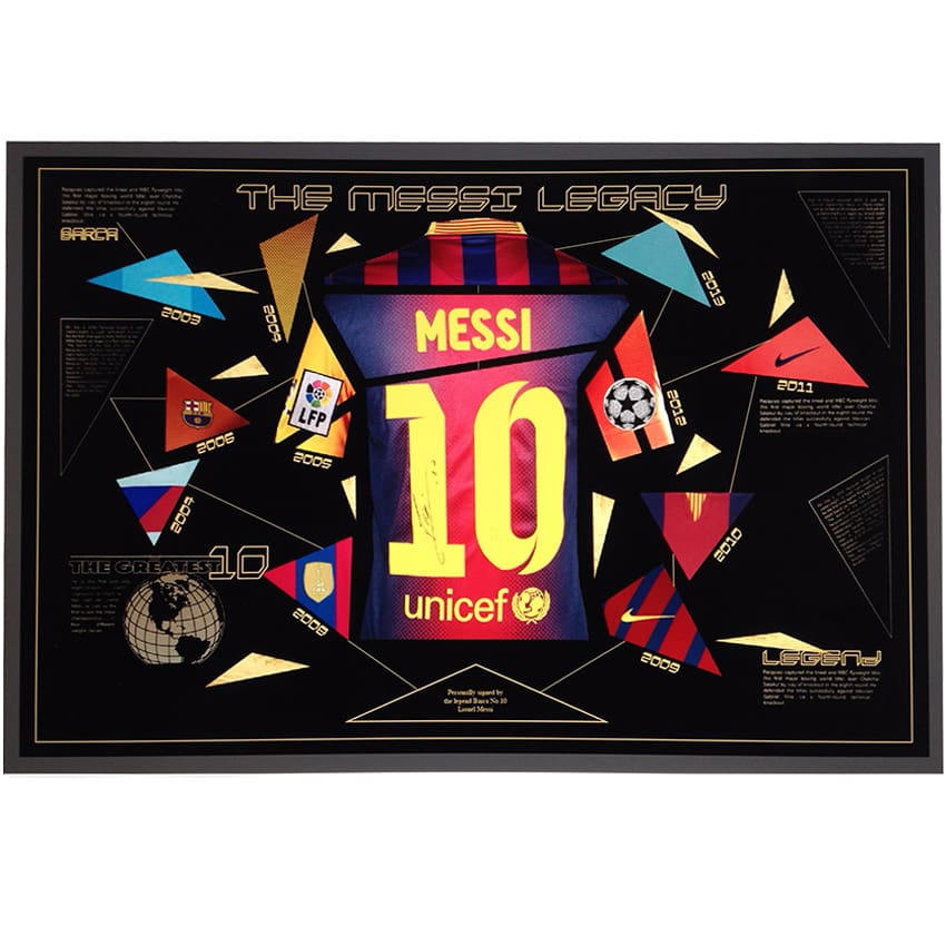 Messi signed shirt