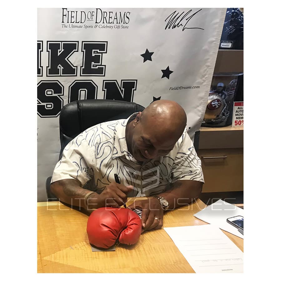 Mike Tyson Signed Red Everlast Glove