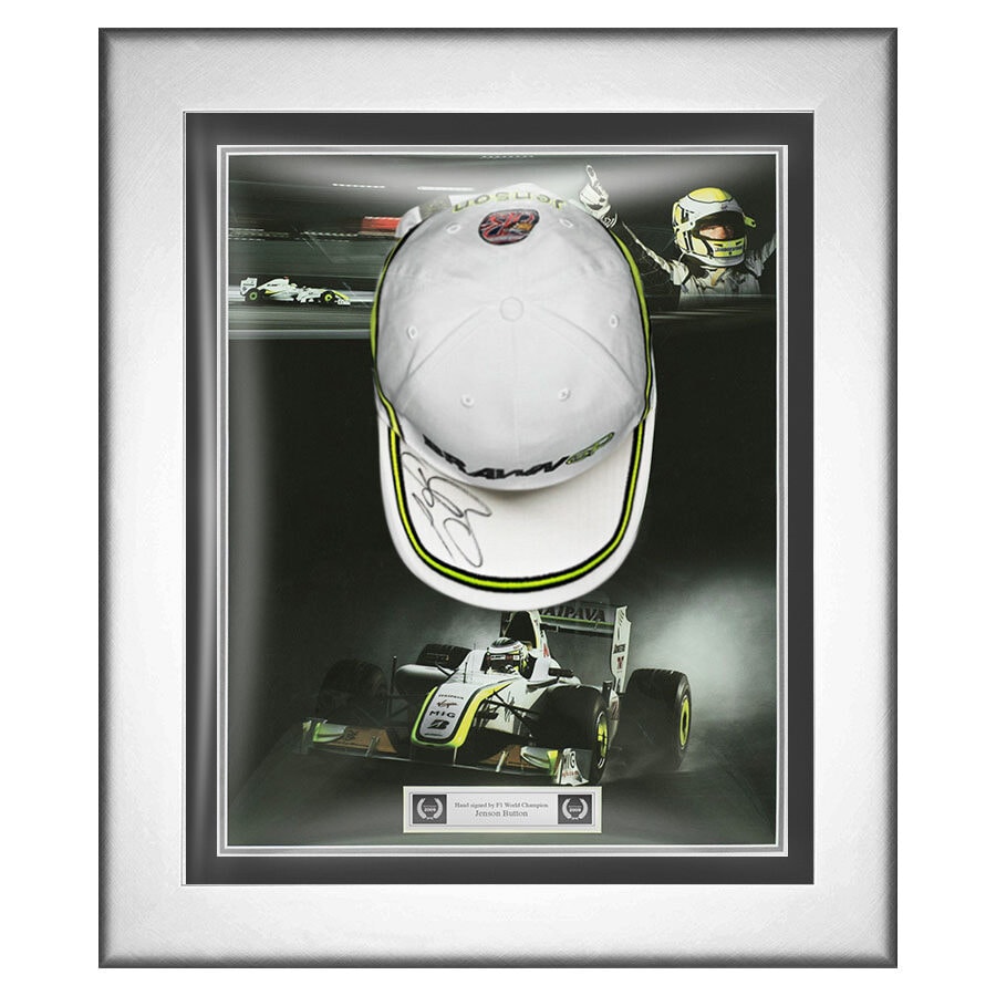 Jenson Button Signed Brawn GP Cap