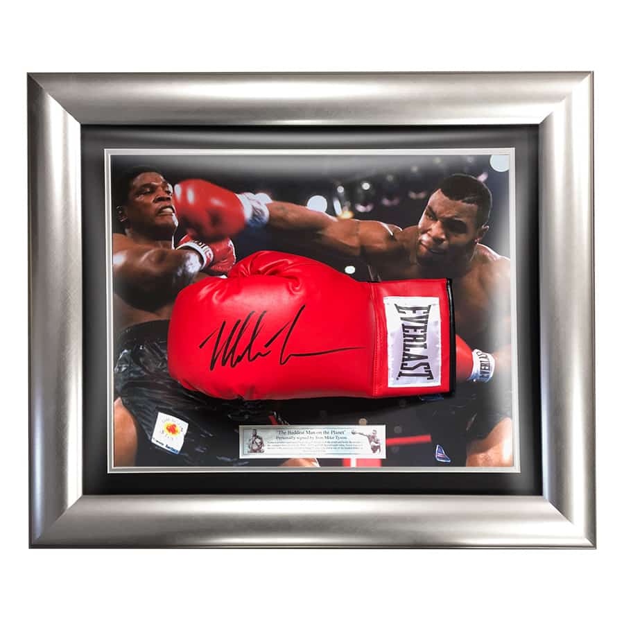 Mike Tyson Signed Everlast Boxing Glove