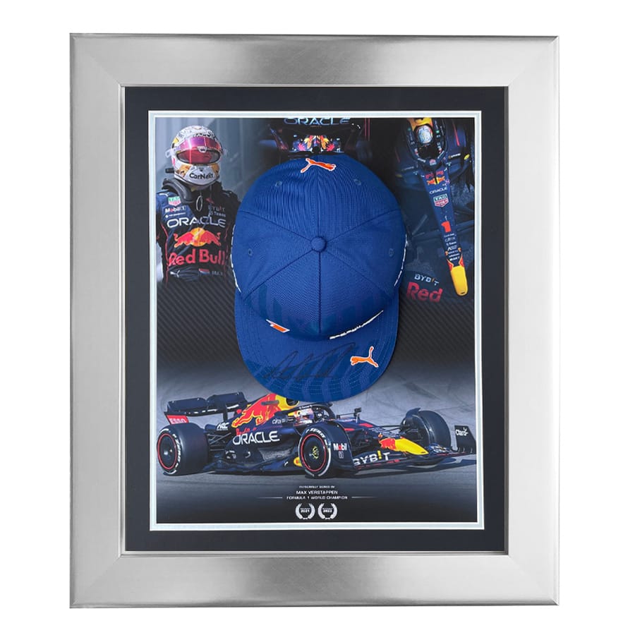 Max Verstappen Signed 2022 Spa RBR Cap - F1 World Champion