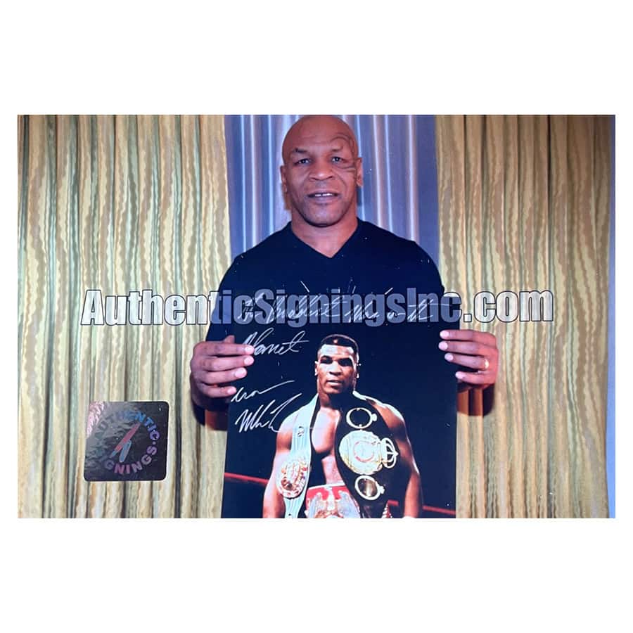 Mike Tyson Signed Large Photo Display - Baddest Man On The Planet