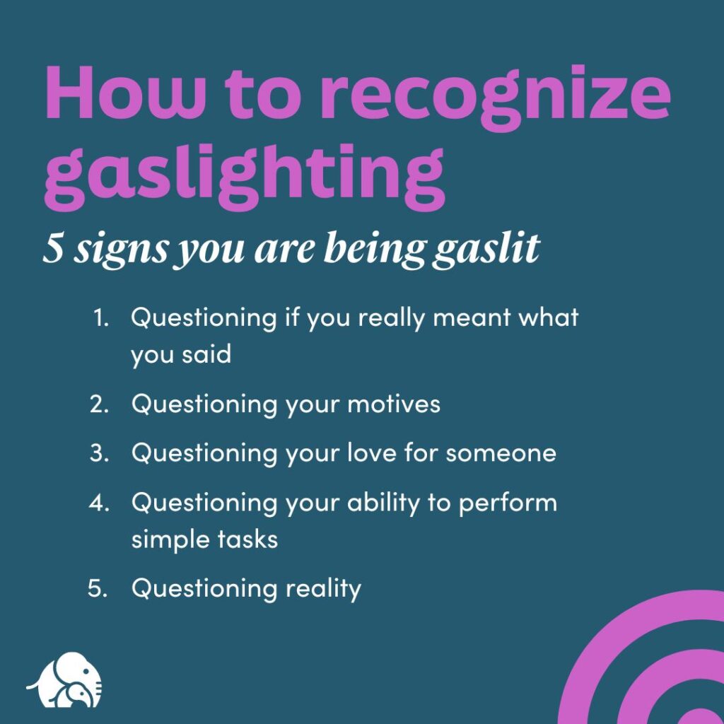 How to Recognize Gaslighting Infographic