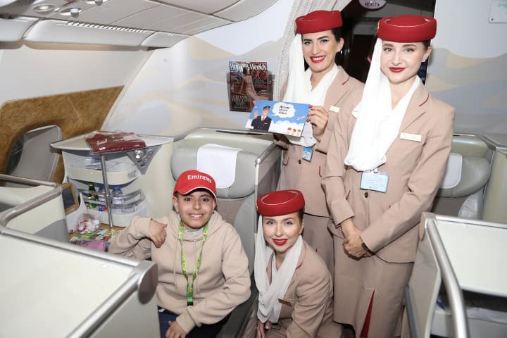 7. Viajero del vuelo EK2605 de Emirates. Foto - Emirates