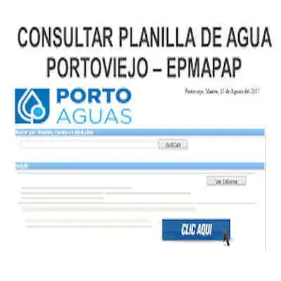 Consultar Planilla de Agua Portoviejo