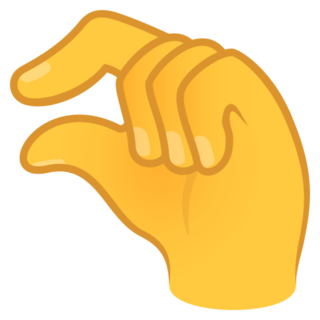 🤏 Pinching Hand Emoji on JoyPixels 6.6