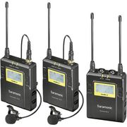 Sistema-2x-Microfone-de-Lapela-Omni-Wireless-Saramonic-UwMic9-para-Montagem-em-Camera--514-a-596MHz-