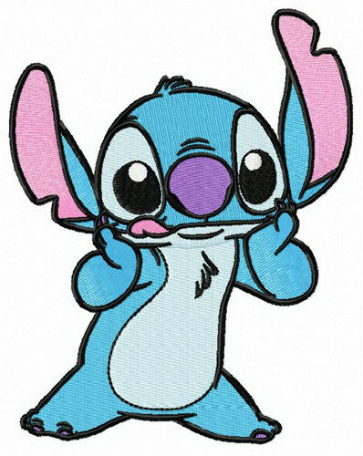 Stitch teases embroidery design