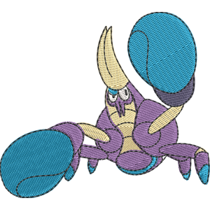 Crabrawler Pokemon Free Machine Embroidery Design