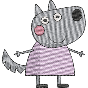 Wendy Wolf Peppa Pig Free Machine Embroidery Design