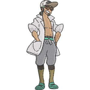 Professor Kukui Pokemon Free Machine Embroidery Design