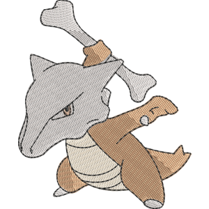 Marowak Pokemon Free Machine Embroidery Design