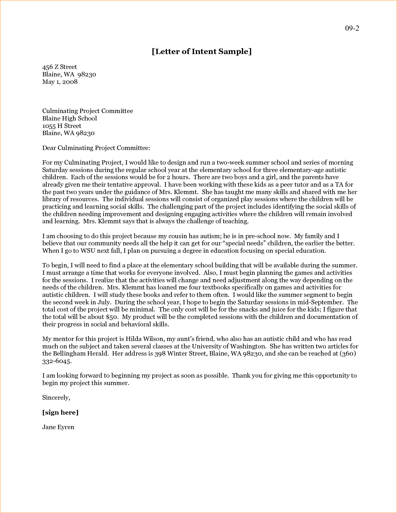 Letter Of Intent For Graduate School Template Samples - vrogue.co