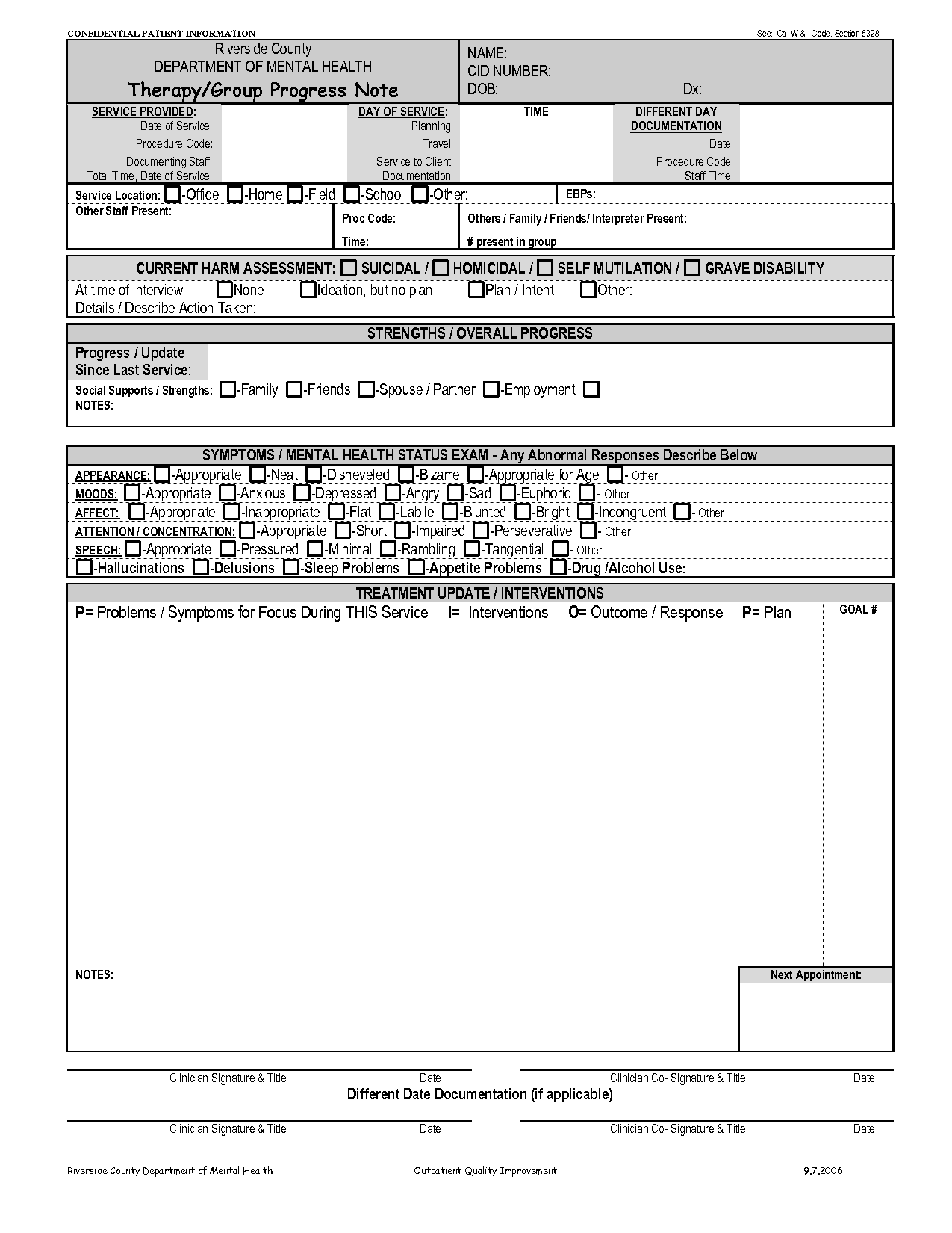 therapy note templates   Dorit.mercatodos.co