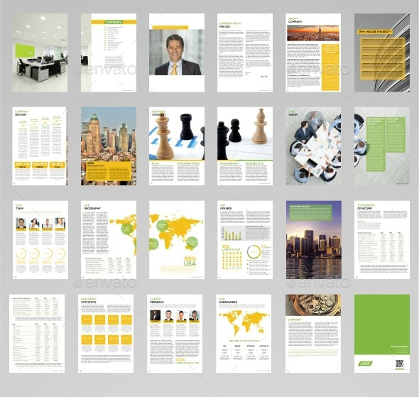 Vector Annual Report Design Templates. Business Brochure, Flyer 