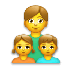 Cómo se ve el emoji Familia: hombre, niña, niño en Lg.