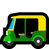 Cómo se ve el emoji Mototaxi en Microsoft.