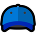 Cómo se ve el emoji Gorra con visera en Microsoft.