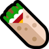 Cómo se ve el emoji Burrito en Microsoft.