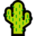 Cómo se ve el emoji Cactus en Microsoft.