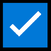 Cómo se ve el emoji Casilla con marca de verificación en Microsoft.