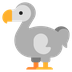 Cómo se ve el emoji Dodo en Microsoft.