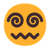 Cómo se ve el emoji Cara con ojos en espiral en Microsoft.