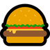 Cómo se ve el emoji Hamburguesa en Microsoft.