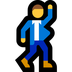 Cómo se ve el emoji Hombre bailando en Microsoft.