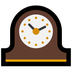 Cómo se ve el emoji Reloj de sobremesa en Microsoft.