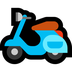 Cómo se ve el emoji Scooter en Microsoft.