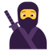 Cómo se ve el emoji Ninja en Microsoft.