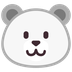 Cómo se ve el emoji Oso polar en Microsoft.