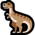 Cómo se ve el emoji T-rex en Microsoft.