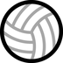 Cómo se ve el emoji Voleibol en Microsoft.