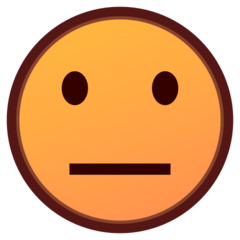 Cómo se ve el emoji Cara neutral en Emojidex.