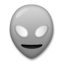 Cómo se ve el emoji Alienígena en Lg.