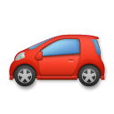 Cómo se ve el emoji Coche en Lg.